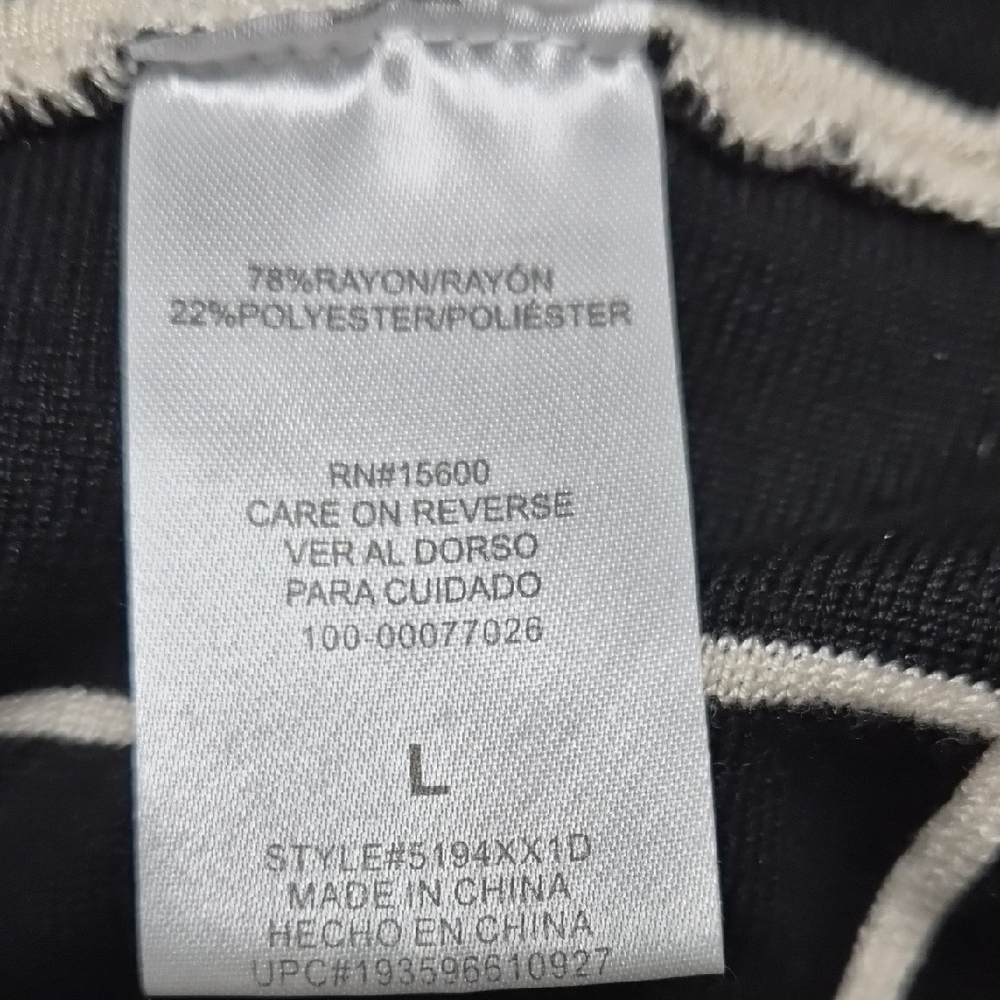 Sequin Hearts Cream and Black Checkered Dress - Picture 8 of 9